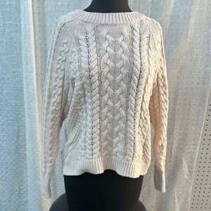 Women's Blush Cable Knit Sweater